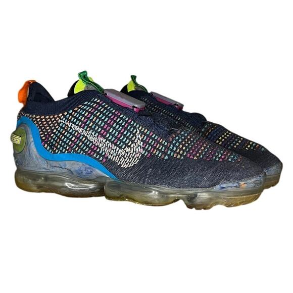 Mens Nike Air VaporMax 2020 CJ6740-400 Flyknit Athletic Shoes 11.5 Blue Running - Picture 3 of 6
